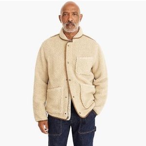 J Crew Nordic Sherpa Fleece Shawl Collar